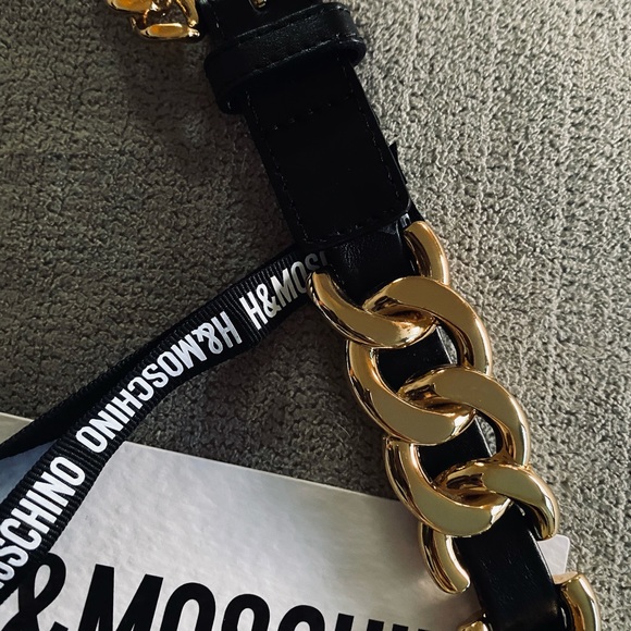MOSCHINO H&M GOLD BELT XS/S - Picture 2 of 4